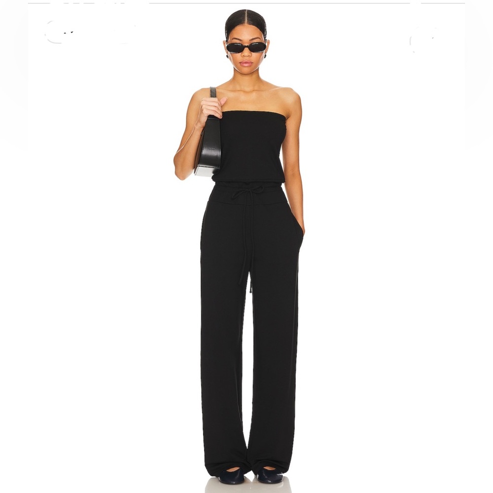 Susana Monaco Black Strapless Jumpsuit